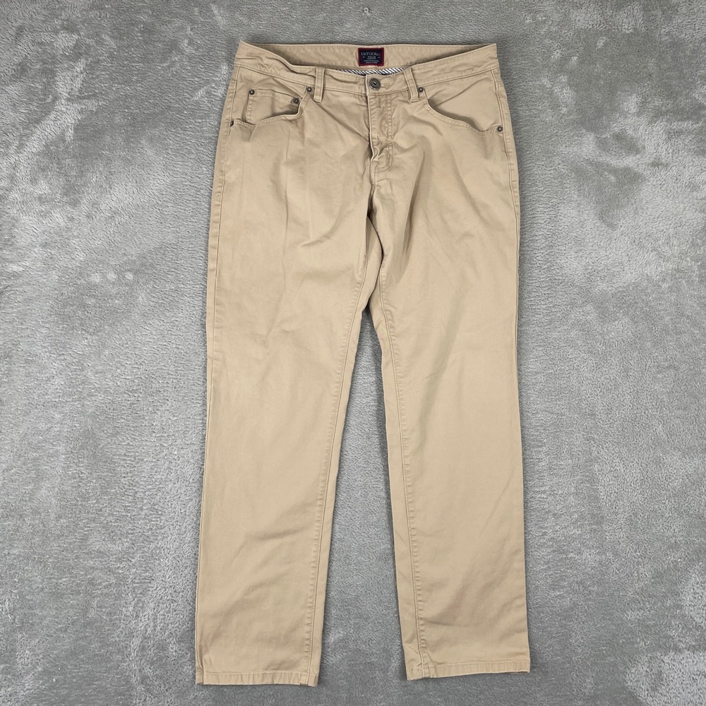 UNTUCKit Don Santiago Pants Mens 32x30 Tan Khaki Straight Fit Chino Stretch